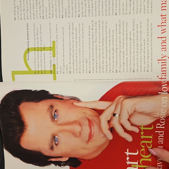 ROSIE MAGAZINE John Travolta December 2001 EUC Holiday crafts decor recipes - Picture 11 of 14